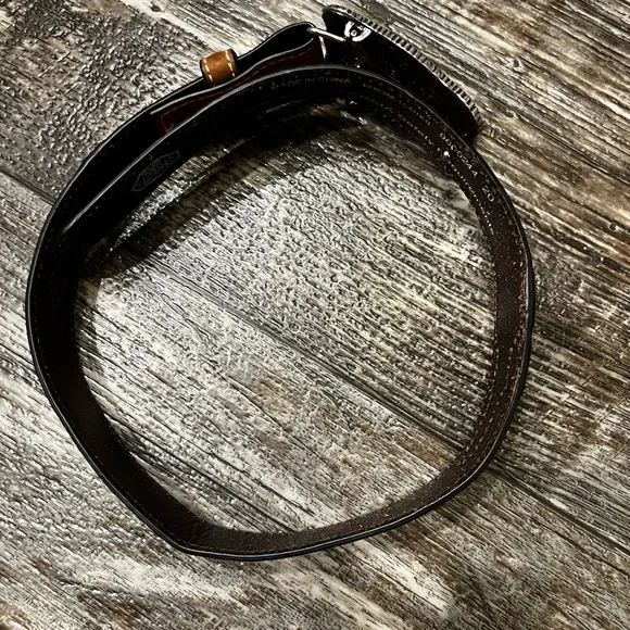 Boy’s Cavender's Silver Buckle Brown Leather Belt Size 20” - Picture 7 of 7